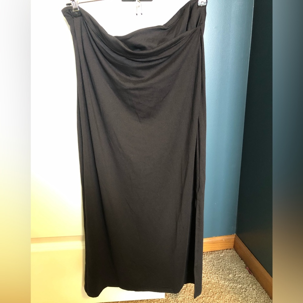 NWT Black Vero Moda Faux Wrap-Waist Skirt size Small